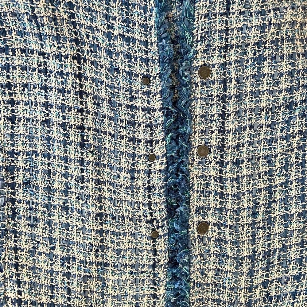 NIC+ZOE (Large - EUC) Blue Under the Sea Jacket - Picture 8 of 10